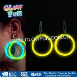 Glow Stick Hoop Earrings for Party Toy
